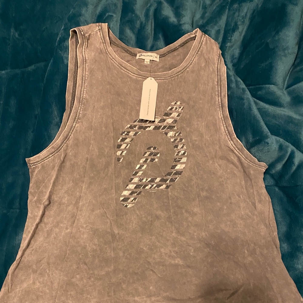 Peloton grey/silver unworn tank top - size xl